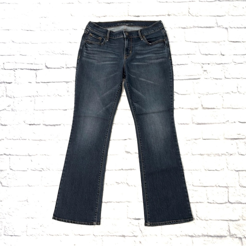 Old Navy Diva Bootcut Jeans Mid Rise Medium Wash Blue Denim Jeans Size 6 Short